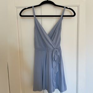 Urban Outfitters Dusty Blue Wrap Romper